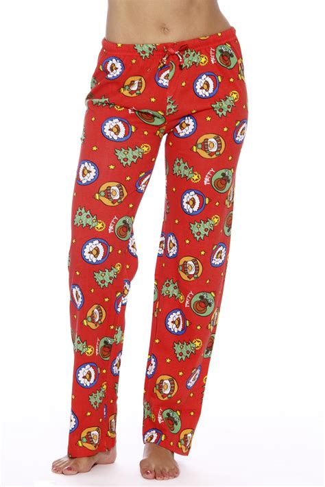 Just Love Women's Cotton Pajama Pants - Festive Holiday Prints ...