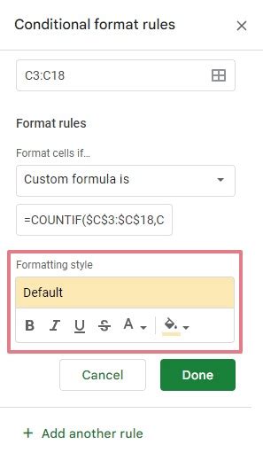 Image result for Sheets Duplicate Conditional Formatting