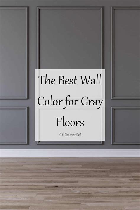 The Best Wall Color for Gray Floors | At Lane and High | Grey flooring ...