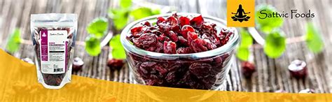 Sattvic Foods Whole Dried Premium Cranberries (750 g) Sourced from ...
