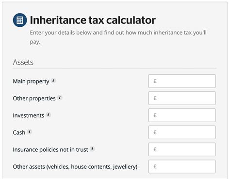 Federal Inheritance Tax Calculator