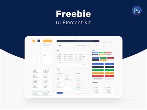 Freebie UI Elements Kit on Behance