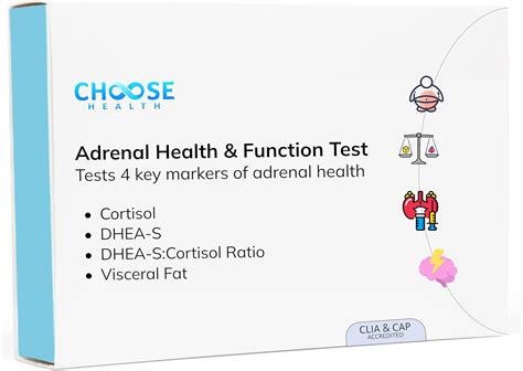 Choose Health 4-in-1 Cortisol & DHEA-S Test | Adrenal Health & Function Test | Stress Test ...