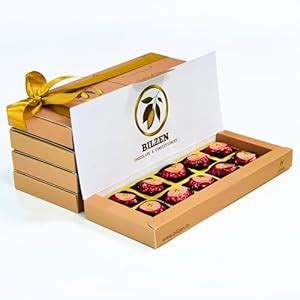 BILZEN CHOCOLATE & CONFECTIONERY Gift Box Gourmet Dark Chocolates With ...