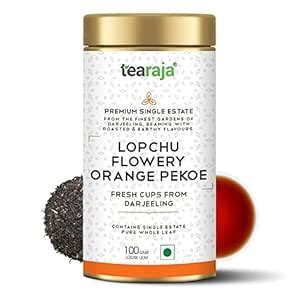 Tearaja Lopchu Flowery Orange Pekoe Darjeeling, 100G : Amazon.in ...