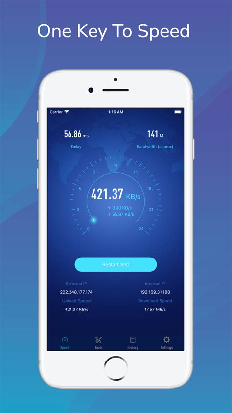 Network Speed Test 的图像结果
