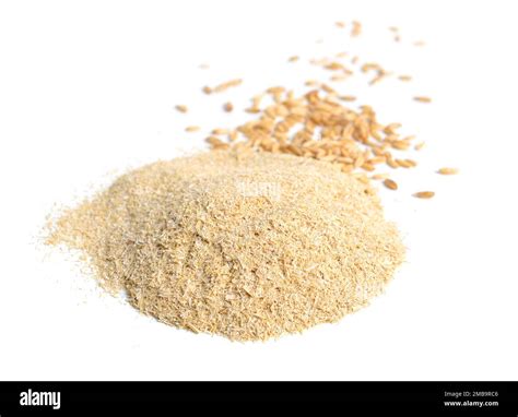 Oats miller's bran with grains isolated on white background Stock Photo ...