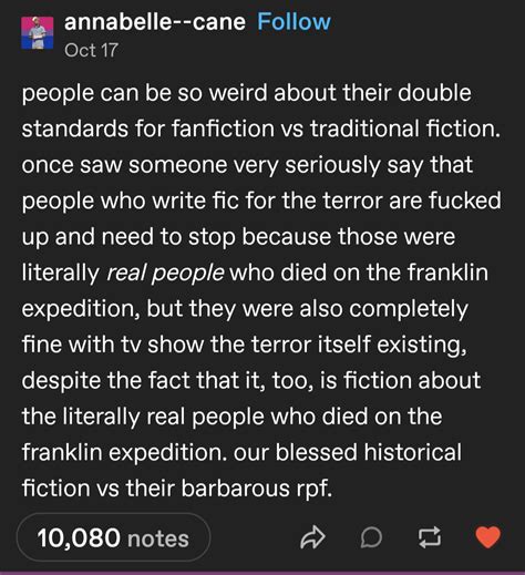 fanfiction double standards : r/CuratedTumblr