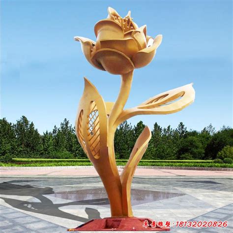 不锈钢景观花朵 - 卓景雕塑公司