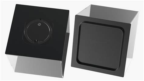 3D Black Fish Bowl Cube Empty | 3D Molier International