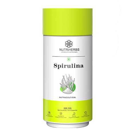 Nutriherbs Spirulina – Natural Superfood Capsules
