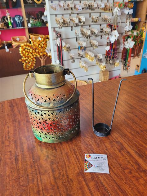 Barni jali rays Ct candle light Holder Colourful Big 6L*6W*8H inch t l ...