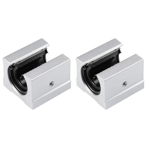 uxcell SBR20UU Linear Ball Bearing Slide Block Units, 20mm Bore Dia ...