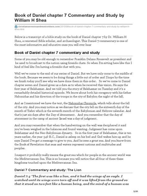 Daniel Chapter 7 Explained 的图像结果