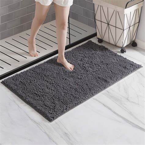 LammaLoe Bath Rug, Chenille Bathroom Rug, Absorbant Bath Mat For ...