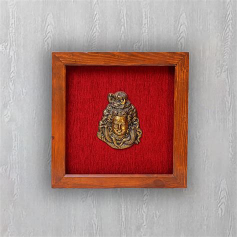 Brass Lord Shiva Face Wall Art – Kaareegaree
