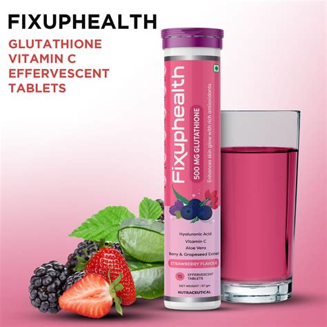 Fixuphealth Glutathione Vitamin C Aloe Vera Berry and Grapeseed Extrac ...