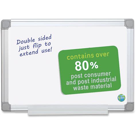 Earth Easy-Clean Dry Erase Board White/Silver, 18x24 - Walmart.com