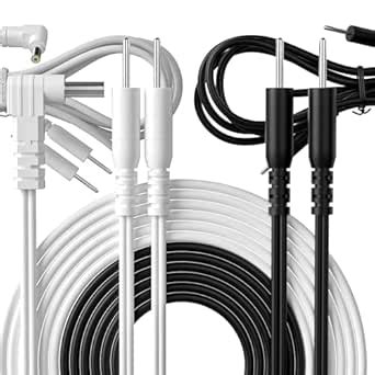 4pcs Replacement Electrode Lead Wires Connect Cables 2mm Pin : Amazon ...