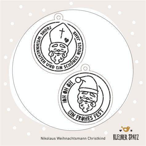 Plotterdatei | Laserdatei | Druckdatei Motiv Nikolaus Weihnachtsmann ...