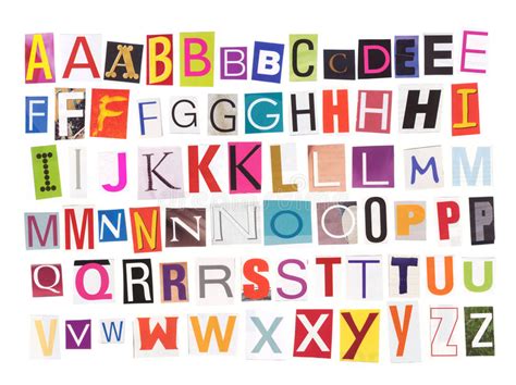 magazine cutout letter d