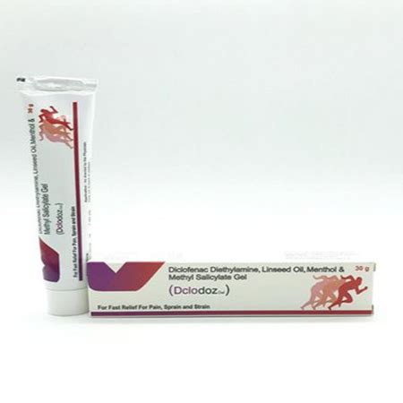 Dclodoz gel - Dilofeac Diethylamine, Linseed Oil, Menthol & Methyl ...