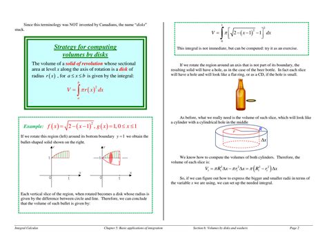 Image result for Finding Volume Using Integrals