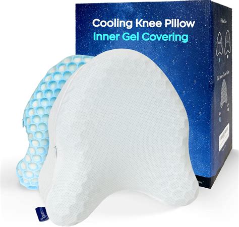 Amazon.com: SelectSoma Knee Pillow for Side Sleepers - Cooling Memory Foam Leg Pillow for ...