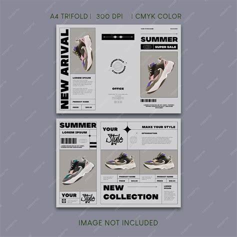 Summer sale trifold brochure | Premium Vector