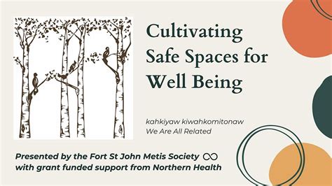 Cultivating Safe Spaces hosted by the Fort St John Metis Society ...