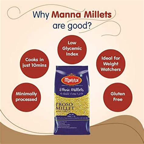 Manna Proso Millets Natural Grains 500g (Chena / Barri / Pingu / Pani ...