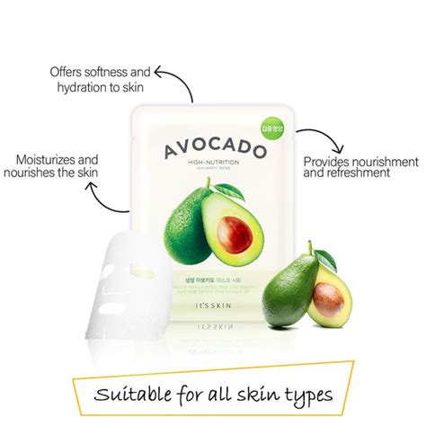 It's Skin The Fresh Mask Sheet -Avocado (Set-5) For Nourishment And ...