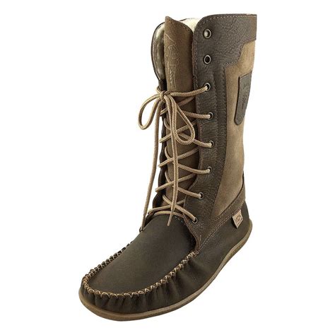 Men's 12" Sheepskin Lined Snowshoe Mukluks | Mens moccasins boots ...