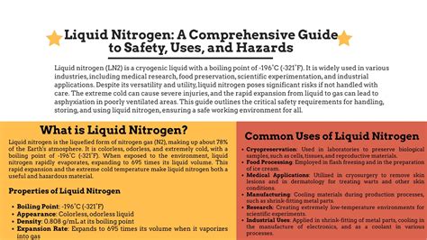 Why Is Nitrogen Dangerous