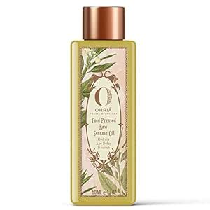 Ohria Ayurveda Cold Pressed Raw Sesame Oil | Anti Aging Body Oil, 50ml ...