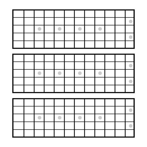 8 Best Printable Guitar Boxes | Guitar fretboard chart, Guitar ...