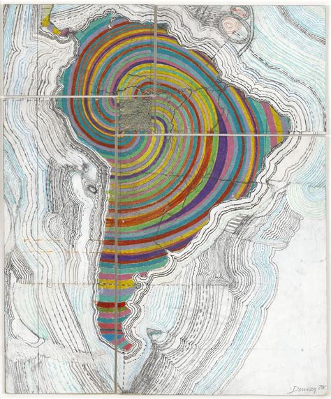 Map Of America Juan Downey