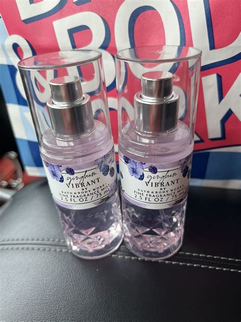 Buy NEW* GINGHAM Vibrant ~ 2PK TRAVEL BODY MIST ~ Bath & Body Works ...