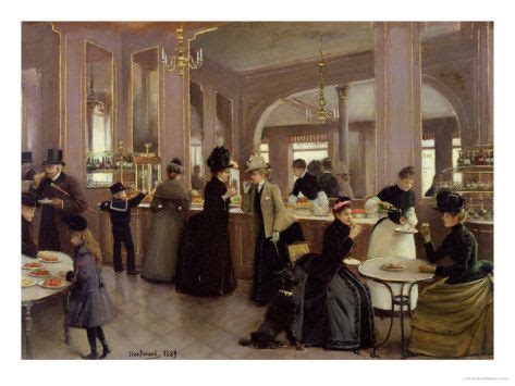 'La Patisserie Gloppe, Champs Elysees, Paris, 1889' Giclee Print - Jean ...