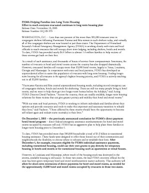 Fillable Online FEMA Helping Families into Long Term Housing Fax Email ...