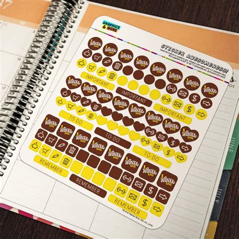 Buy Willy Wonka and The Chocolate Factory Wonka Bar Logo Planner ...