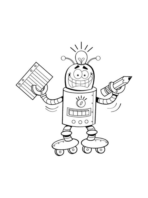 Robot Coloring Worksheet 的图像结果