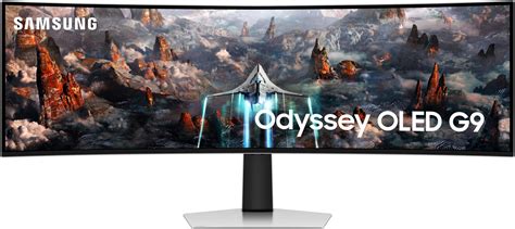 Samsung Odyssey OLED G9 49-inch(124.4cm) Dual QHD 5120 x 1440 Curved ...