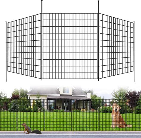 Amazon.com : 5 Panels Dog Fence Outdoor for Yard, 33 in(H) X 12 ft(L ...