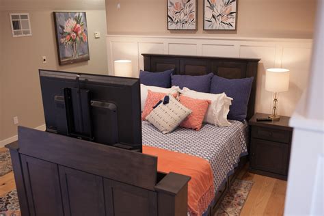 The Hartford TV Bed - Wildwood TV Lift Furniture - Modern TV Bed Design