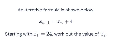 Image result for How to Work Out an Iterative Formula