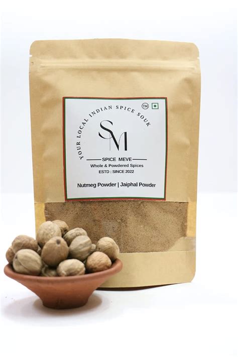 Spice Meve Hand-Pounded Nutmeg Powder | 100% Pure Jaiphal Powder | Rich ...