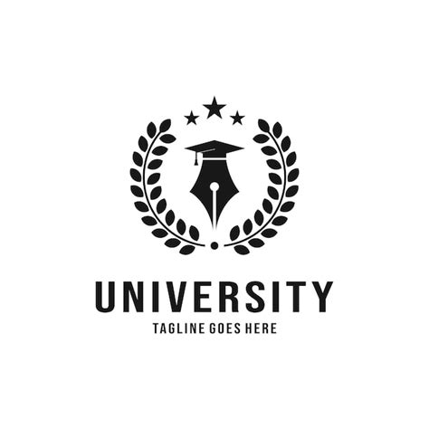 Luxus-Logo-Design der Universität | Premium Vektor