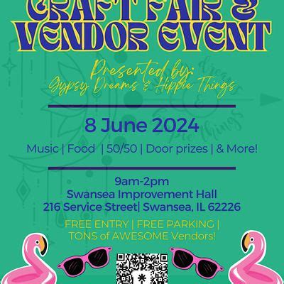 June 8 Craft Fair & Vendor Event, Swansea Improvement Hall, 8 June 2024 ...