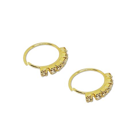 Comet Busters Gold Plated Clip On Non Piercieng Nose Ring, Nath For Wo